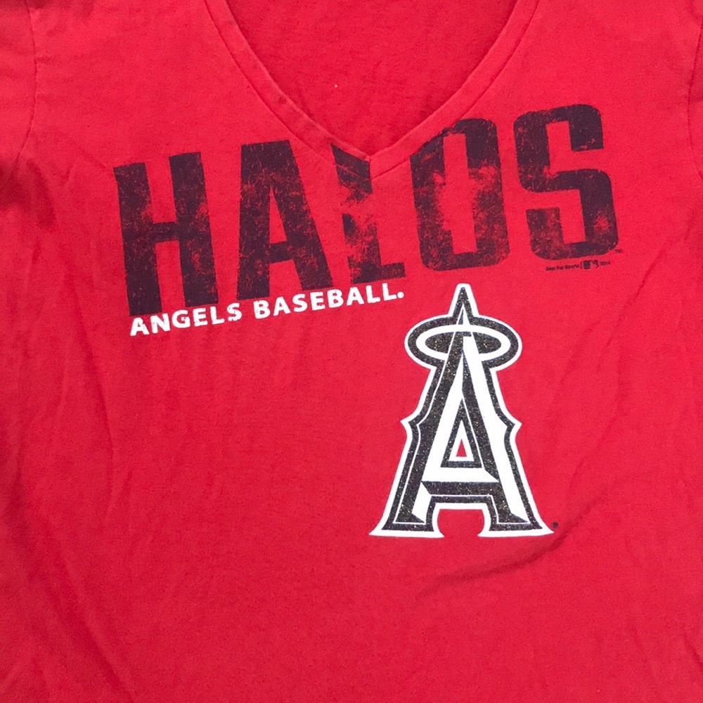 Los Angeles Angels of Anaheim v neck t shirt - Picture 2 of 4